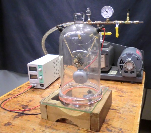 3B30.30 Bell in a Vacuum, Pump, Bell Jar and Power Supply